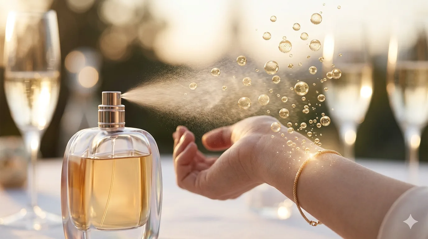 O Segredo das Notas Efervescentes: Por Que Alguns Perfumes Soam Como Champanhe na Pele
