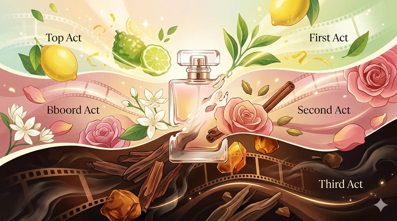Aromas que Evoluem como uma Narrativa: Por Que Seu Perfume é, Na Verdade, uma História de Três Atos