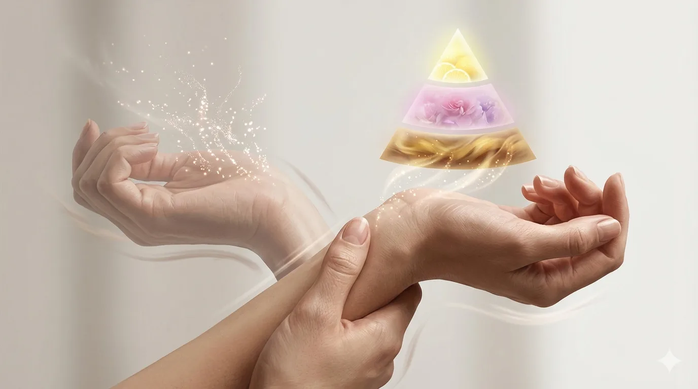 Por que você não deve esfregar os pulsos após aplicar o perfume