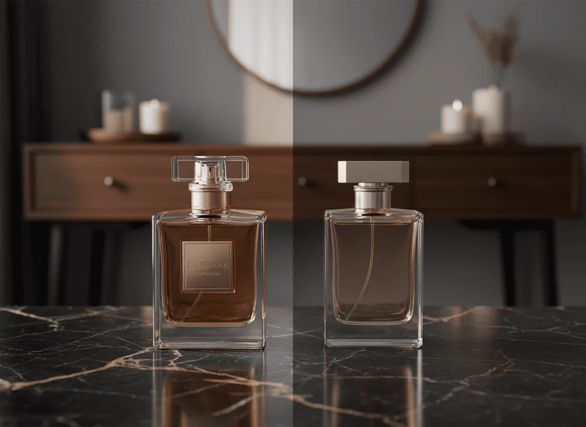 Perfume Original vs. Inspiração: Quando Cada Um Faz Sentido (Sem Preconceito, Só Estratégia)